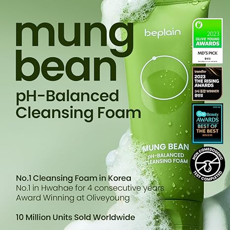 beplain - MUNG BEAN pH-BALANCED CLEANSING FOAM