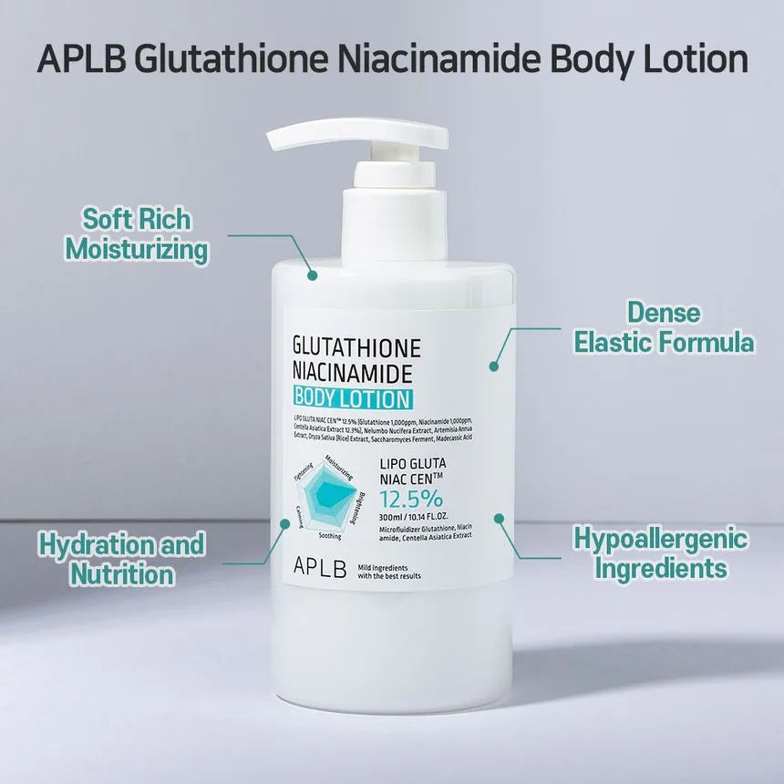GLUTATHIONE NIACINAMIDE BODY LOTION