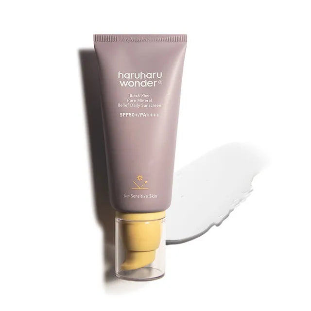HARUHARU WONDER - BLACK RICE PURE MINERAL RELIEF DAILY SUNSCREEN SPF50