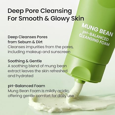 beplain - MUNG BEAN pH-BALANCED CLEANSING FOAM