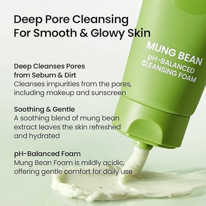 beplain - MUNG BEAN pH-BALANCED CLEANSING FOAM
