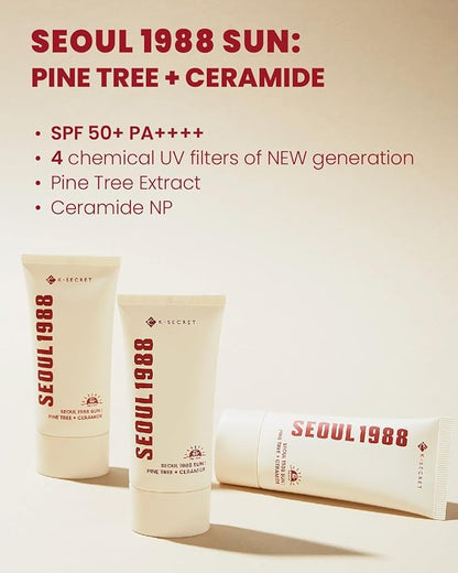 KSECRET SEOUL 1988 SUN : PINE TREE + CERAMIDE 50ML SPF 50