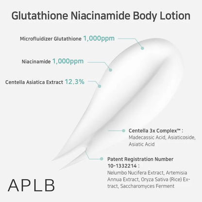 GLUTATHIONE NIACINAMIDE BODY LOTION