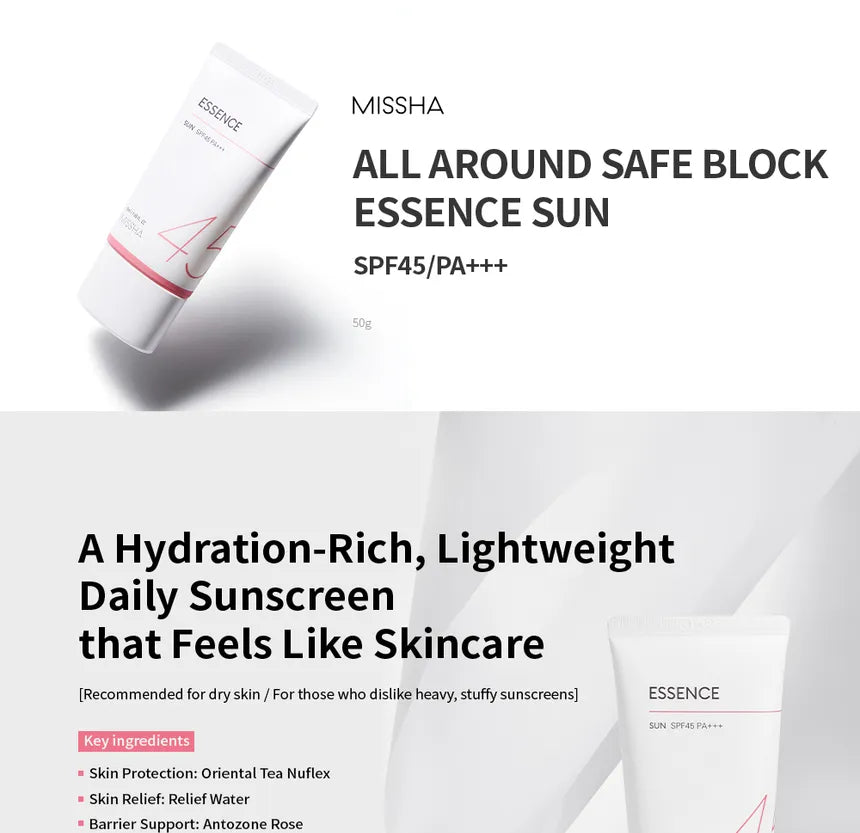 MISSHA -  ALL AROUND SAFE BLOCK ESSENCE SUN SPF45 PA+++
